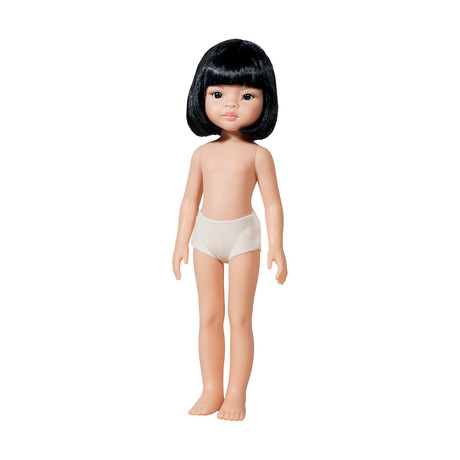 Кукла Лиу б/о, 32 см (каре, челка, глаза черные)